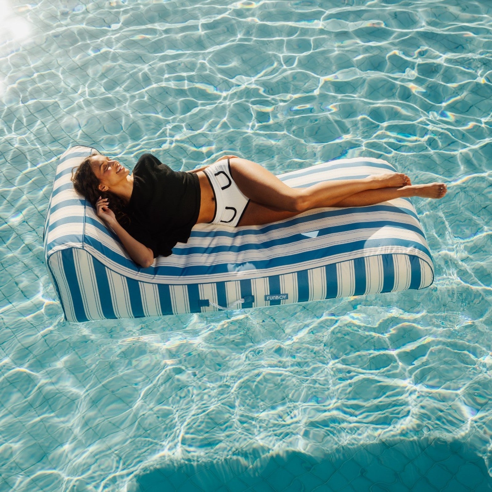 Fabric Sunbed Lounger