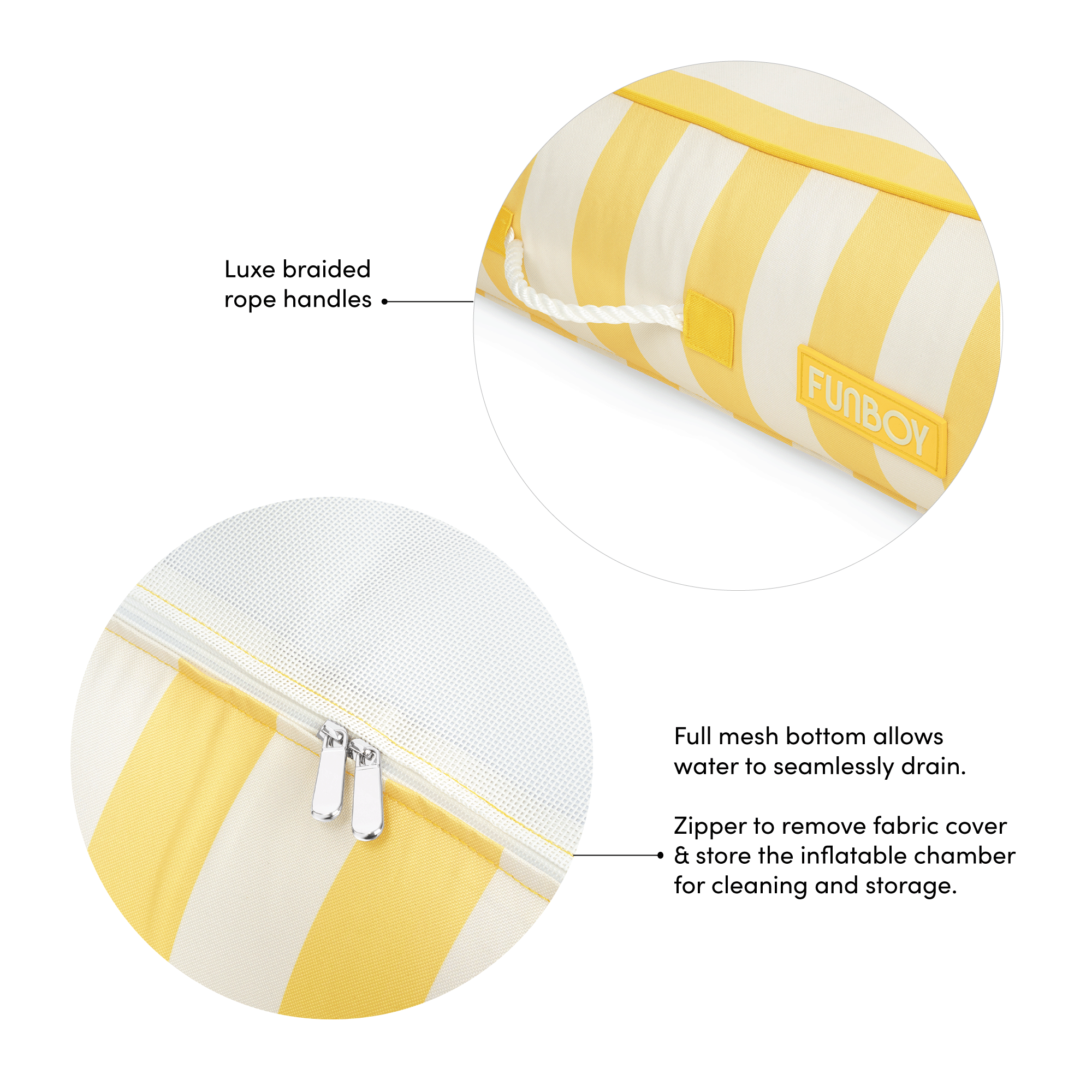 Fabric Sunbed Lounger
