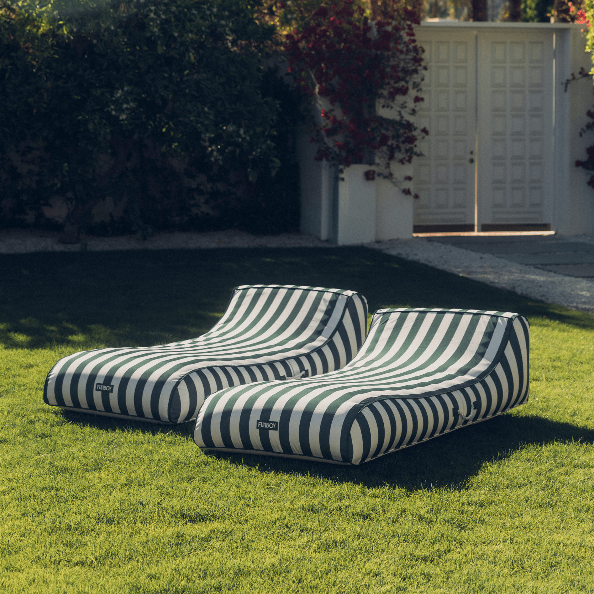 Fabric Sunbed Lounger