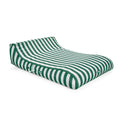 Double Fabric Lounger Green Stripe
